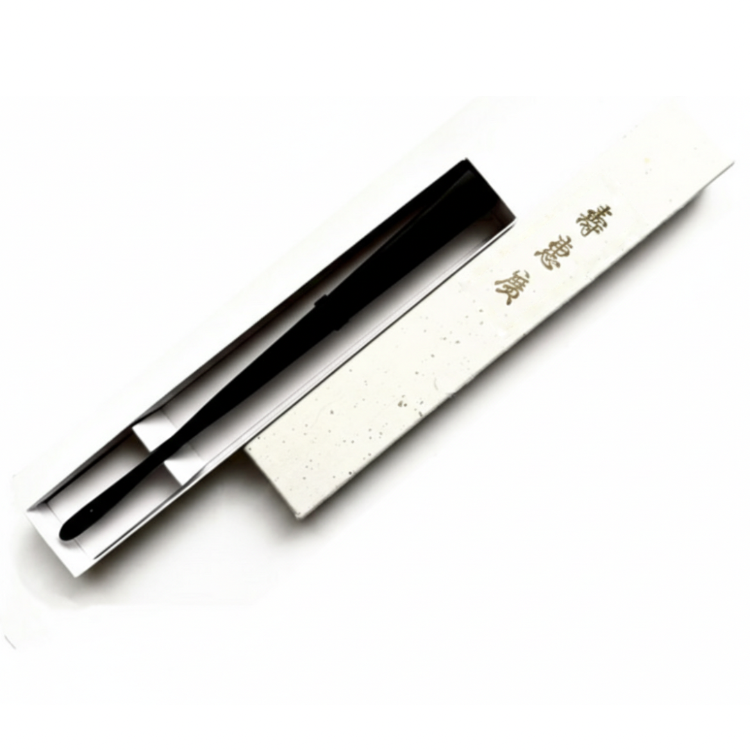 Edo Leather Fan - Black -